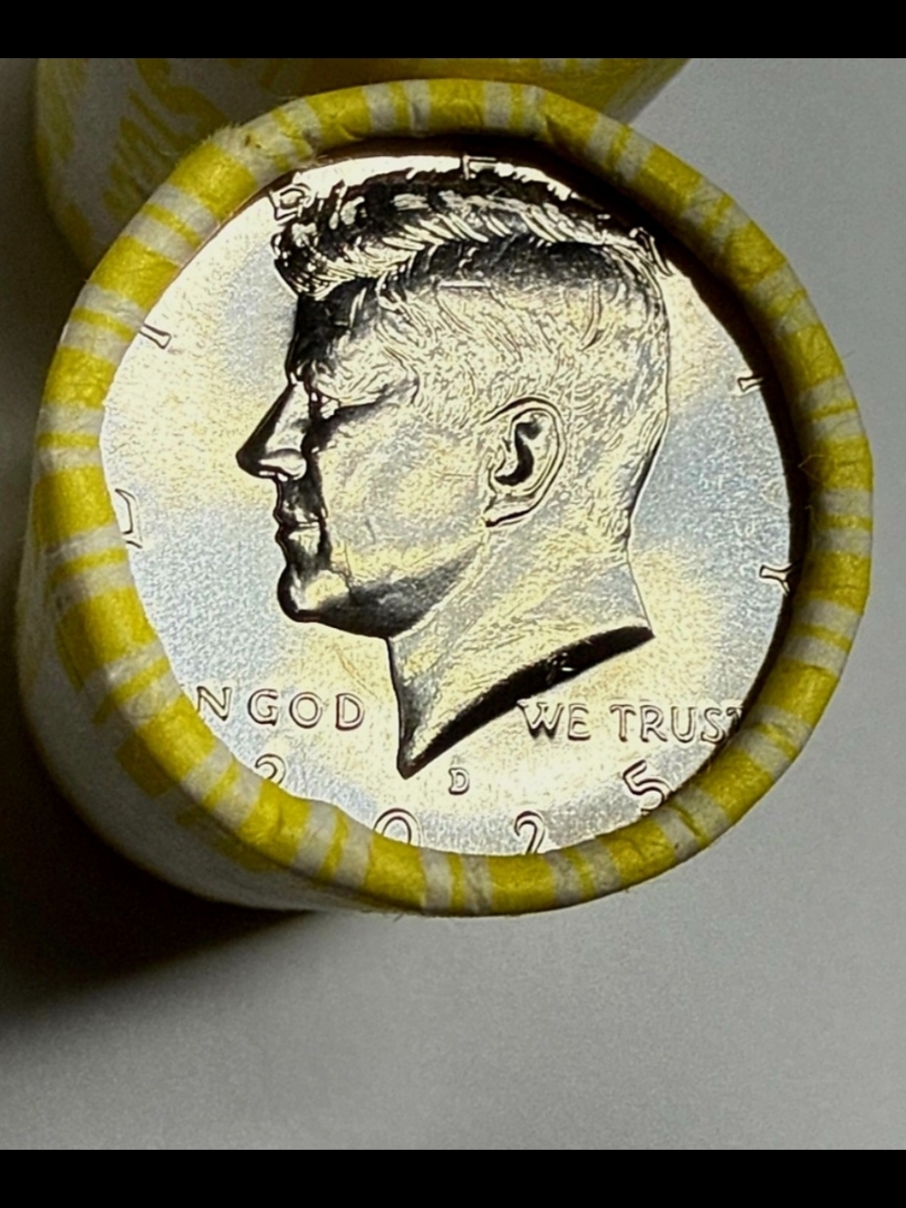 Roll Of Twenty 2025 Unsearched Kennedy Half Dollar Kenneday 50 Cent Pieces